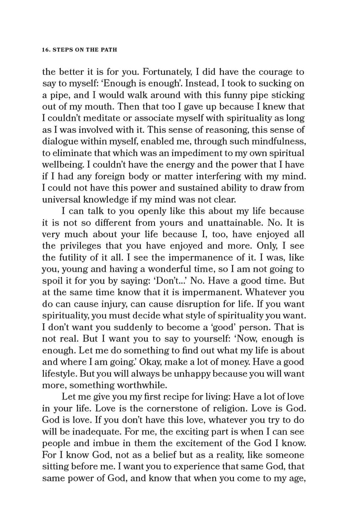 A page spread from Steps on the Path